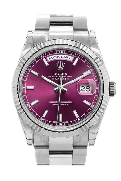 cherry dial day date rolex|rolex day date 36 118239.